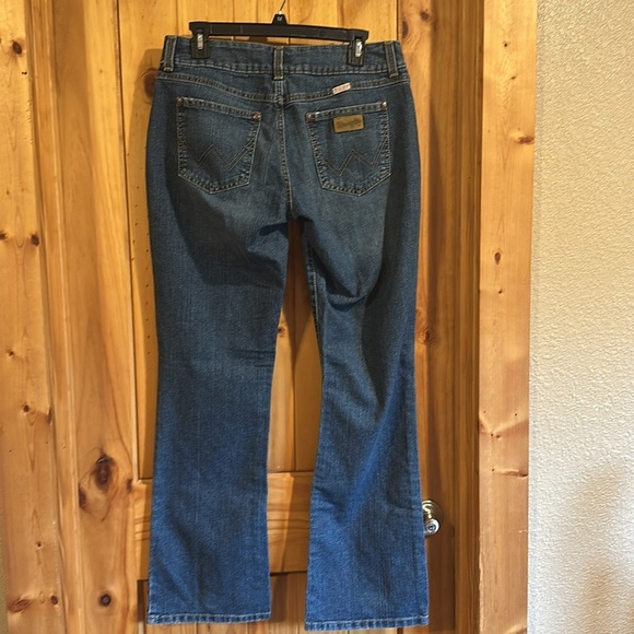 Wrangler Premium Patch Women's Blue Jeans Bootcut Rodeo Western Stretch - Picture 2 of 6